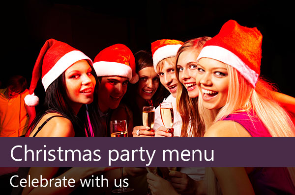 Christmas party menu.