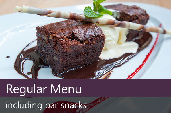 Lunch and dinner menu.