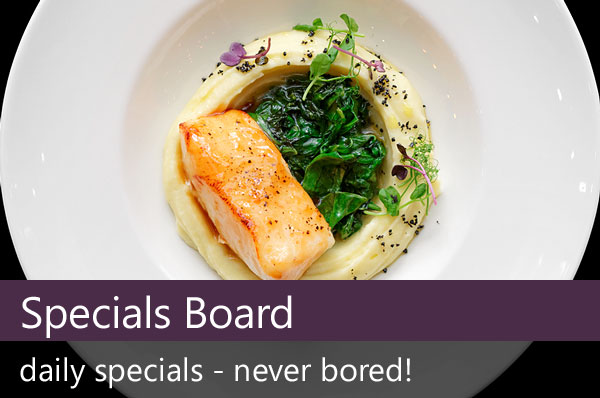 Today's Special menu.